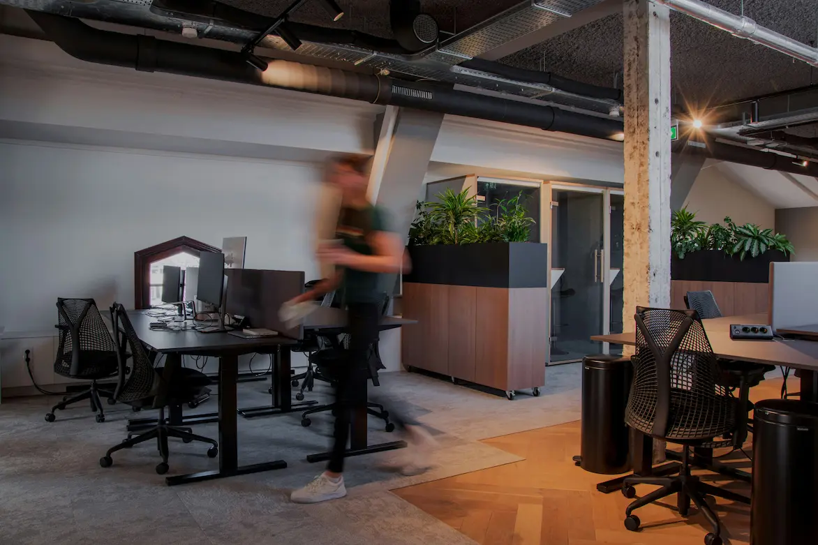 Agents at the office door